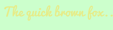 Image with Font Color E6EC88 and Background Color CCFFCC